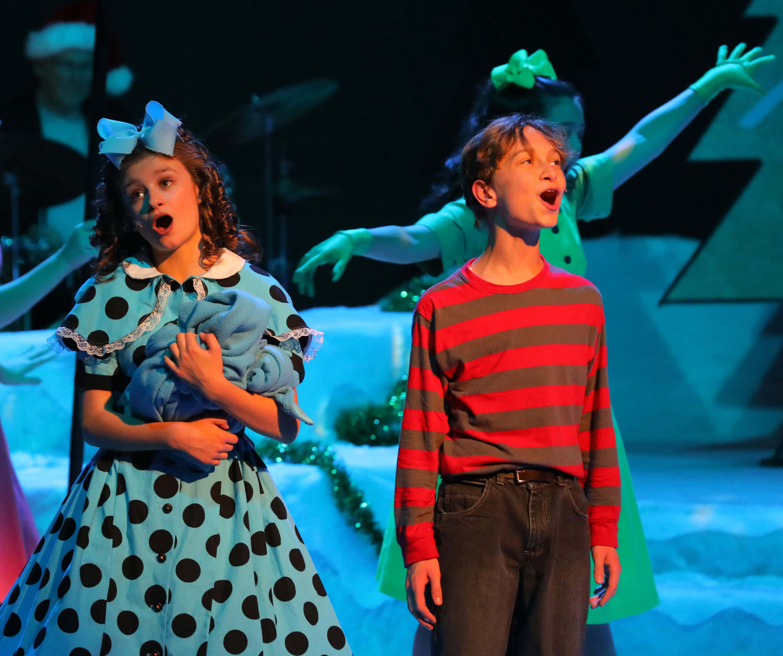Photo from the Arkansas Repertory Theatre's 2021 production of A CHARLIE BROWN CHRISTMAS.